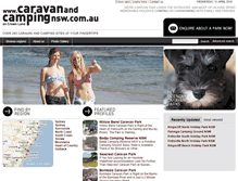 Tablet Screenshot of caravanandcampingnsw.com.au